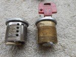 2 Mul-T-Lock Mortise Cylinders with Matching Key