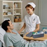 Secure Lockable Storage Box for Medicines and Snacks
