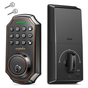 Keyless Smart Deadbolt Lock with Anti-Peeping Keypad