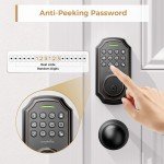 Keyless Smart Deadbolt Lock with Anti-Peeping Keypad