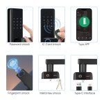 Smart 6-in-1 Biometric WiFi Door Lock