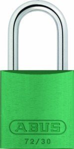 ABUS 72/30 Green Lockout Tagout Padlock