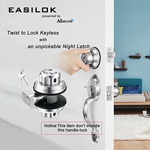 EASILOK Keyless Deadbolt Lock - Unpickable & Secure