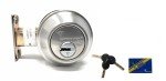 MUL-T-LOCK Grade 2 Single Cylinder Deadbolt – Chrome