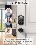 TEEHO TE001 Keyless Smart Deadbolt Lock - Matte Black