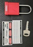 Set of 2 ABUS 74/40 Safety Padlocks - Red