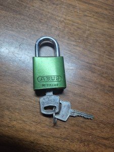 ABUS Padlock with Original Key - Unpickable Security