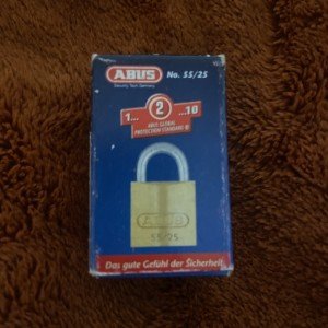 ABUS 55/25 KA Keyed Gold Padlock