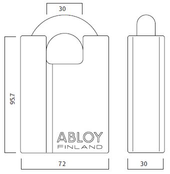Abloy Protec2 PL 362 Unpickable Steel Padlock
