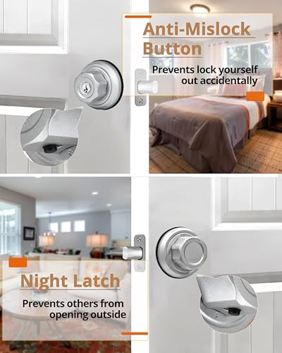 Unpickable Deadbolt Lock: EASILOK E4 Twist-to-Lock