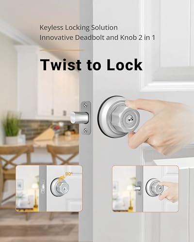 Unpickable Deadbolt Lock: EASILOK E4 Twist-to-Lock