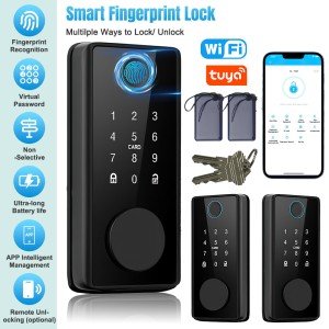 5-in-1 Fingerprint Smart Door Lock with App Control
