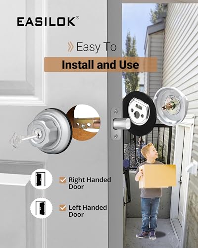 Unpickable Deadbolt Lock: EASILOK E4 Twist-to-Lock
