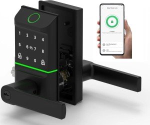 Keyless Biometric Smart Door Lock with Passcodes