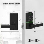 Keyless Biometric Smart Door Lock with Passcodes