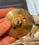 Mul-T-Lock Bright Brass Standard Lock with Key