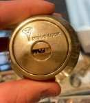 Mul-T-Lock Bright Brass Standard Lock with Key