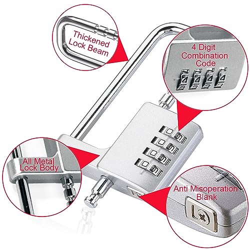 Unpickable U-Shaped Lock for Lockers and Fences