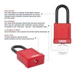 ABUS 10-Pack Safety Padlock Set - Keyed Different