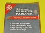 High Security Padlock with O6 Keyway