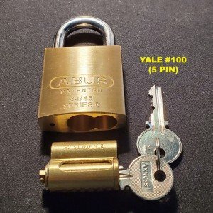 ABUS 83/45 Re-Keyable Brass Padlock with Keys