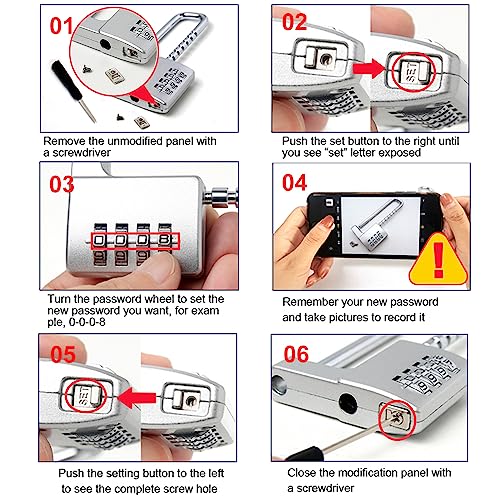Unpickable U-Shaped Lock for Lockers and Fences