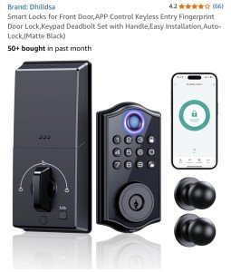Smart Keyless Entry Fingerprint Door Lock