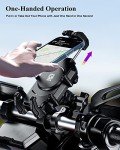 Unpickable Motorcycle Phone Holder with Lock & Dampener