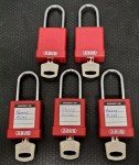 ABUS 74/40 Lockout Tagout Padlock - Red