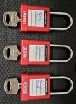 ABUS 74/40 Lockout Tagout Padlock - Red
