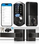 Veise Fingerprint Smart Lock with 2 Handles - Black
