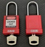 ABUS 74/40 Lockout Tagout Padlock - Red
