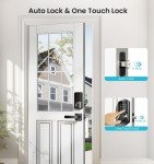 Veise Fingerprint Smart Lock with 2 Handles - Black
