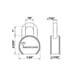 Mul-T-Lock 206SP Padlock with Interactive Key System