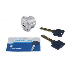 Mul-T-Lock Mortise Cylinder 1 1/8” Satin Chrome