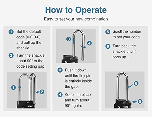 Waterproof Combination Locks for Lockers, Fence, Toolbox