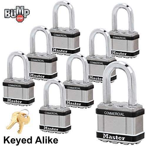 Unpickable Locks: 8 Keyed Alike Master Lock Padlocks