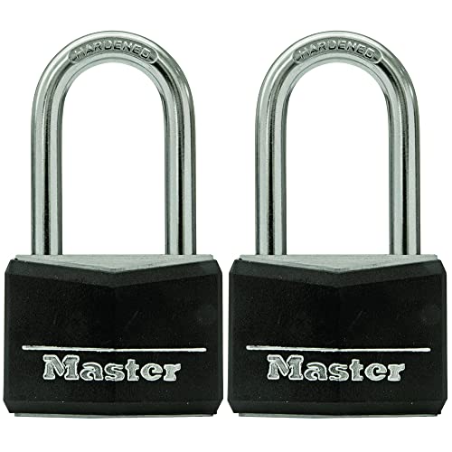 2 Pack Keyed-Alike Unpickable Locks, Black