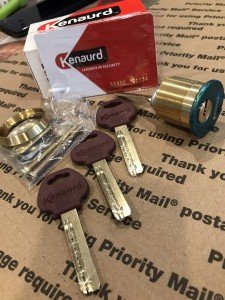 High Security Gold Rim/Mortise Cylinder Lock