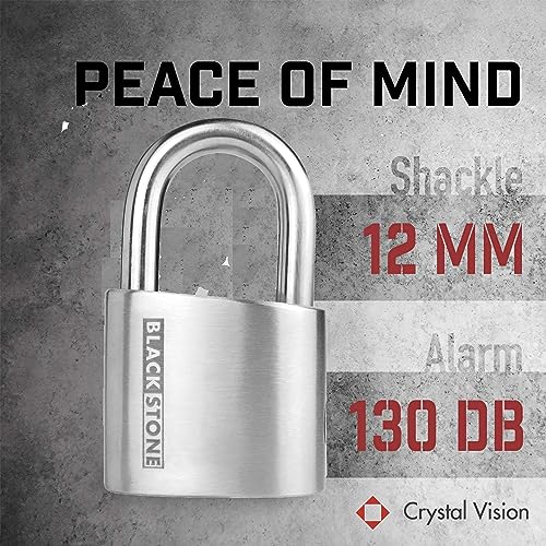 Unpickable Lock: Crystal Vision Anti-Theft 130dB Alarm