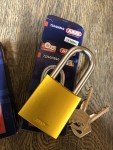 Set of 2 Abus Yellow Lockout Padlocks