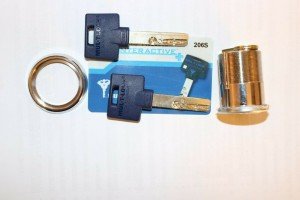 Mul-T-Lock Satin Nickel Mortise Cylinder – 1.5