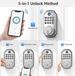 Smart Keyless Entry Door Lock with Fingerprint Access