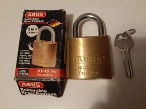 Abus 83/45 Rekeyable Brass Padlock 1-3/4