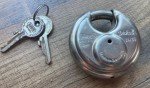 ABUS 24/60 Diskus Stainless Steel Padlock with 2 Keys