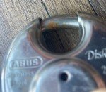 ABUS 24/60 Diskus Stainless Steel Padlock with 2 Keys