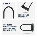 ABUS Granit X-Plus 540 Bike U-Lock, Black