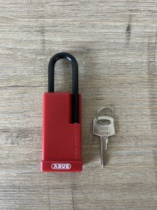 ABUS 74LB/40 Aluminum Lockout Padlock - Red