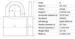 ABUS 72/40 Lockout Tagout Padlock with Keys