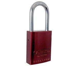ABUS Titalium Rekeyable Padlock - Red 40mm